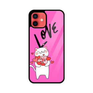 Love Kitty Glass Phone Case