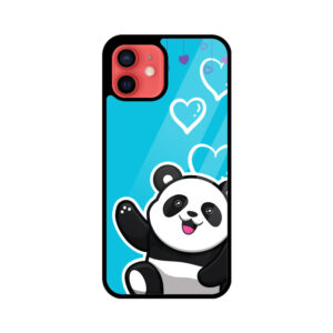 Panda Graphic Glass Phone Case